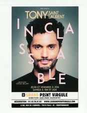 TONY SAINT LAURENT advertising card THE GREAT HUMOROUS COMMA