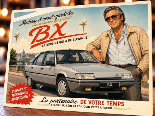 Plaque métal vintage - , citroen