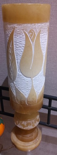 Lampe albâtre vintage - lampe,
