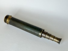 Antique 1800s French? Brass Nautical Spyglass Telescope 48" Long 4 Draw Original