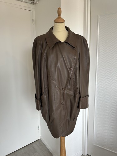 Veste manteau cuir - manteau,
