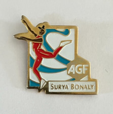 102 - Pin's FIGURE SKATING SURYA BONALY ICE SKATES AGF