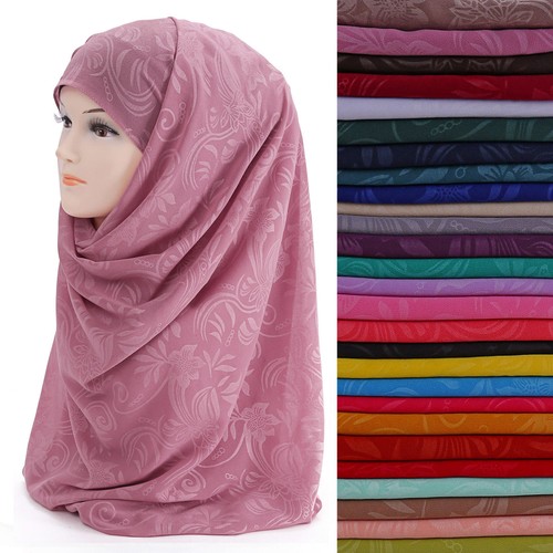 Floral print chiffon - floral, muslim