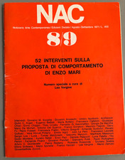 NAC art 1971 8/9 Enzo Mari interventions behavior Archizoom Sottsass Virgin