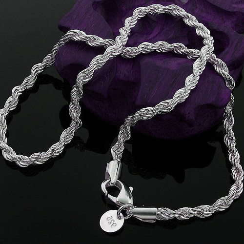 Chaine plaqué argent - , fin