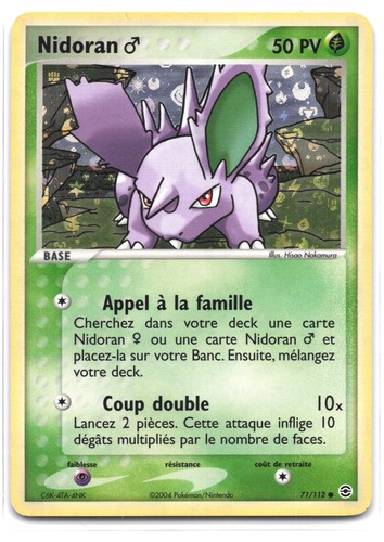 Carte pokémon nidoran - pokémon, ♂