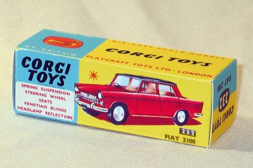 Corgi toys 232 boite - 232, repro