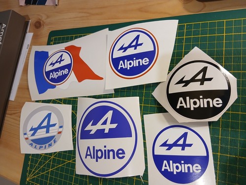 Autocollant alpine - autocollant,