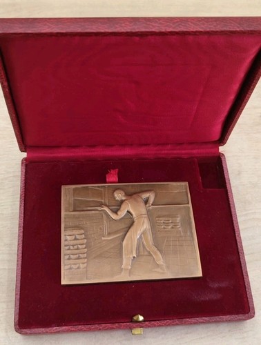 Médaille bronze signé - en,