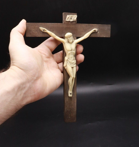 Crucifix vintage bois avec - vintage,