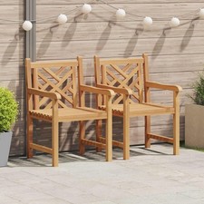 Chaise de jardin 2 pcs 60 x 58