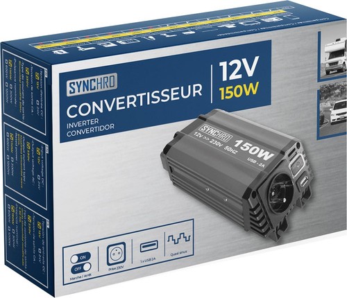 Convertisseur 150w 12v 220v - 150w, 12v/220v