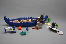 PLAYMOBIL THEME AQUATIQUE EPAVE BATEAU TRESOR POLICE POISSONS