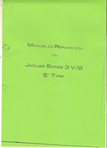 Manuel atelier pour jaguar