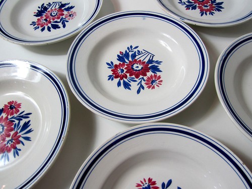 Anciennes assiettes creuses - 6,