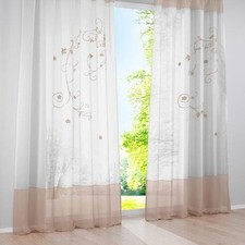 Rideaux Voilages Floral Voile