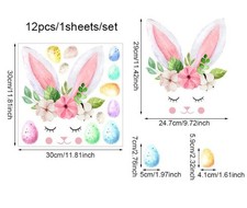 Autocollant mural PVC lapin de