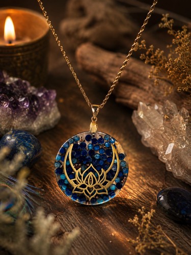 Collier orgonite améthyste - en,