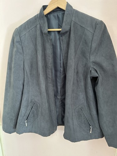 Veste caban femme daim - , gris