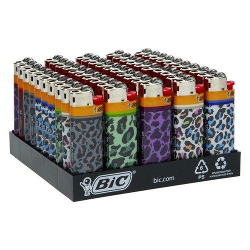 Briquet bic mini leopard - briquet,