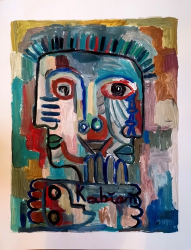 Peinture originale sur - sur, papier