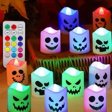 12 Pièces Bougies LED Sans