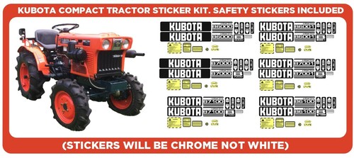 Kubota compact tractor - tractor, sticker