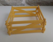 Playmobil 4 barrières jaunes  - Centre équestre Poneys ~ 3436 3412 3499 3716