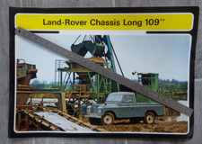 LAND ROVER chassis long 109, catalogue original, brochure, dépliant n° 812