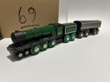 Brio Wooden Railway Trains of World Flying Scotsman #33433 And Coach #69