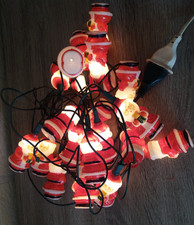guirlande électrique lumineuse 20 père noel soit 20 lampes vintage