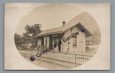 RPPC PRR Railroad Station WAPWALLOPEN PA Luzerne County Real Photo Postcard