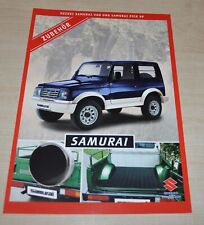 1999 Suzuki Samurai Accessories Zubehor Brochure Prospekt DE