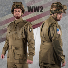 WW2 US M42 10182 Paratrooper Costume Army Uniform Sets Men's Solider Clothing