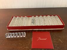 36 Baccarat Crystal Bamboo Knife Holders (Price of 12)