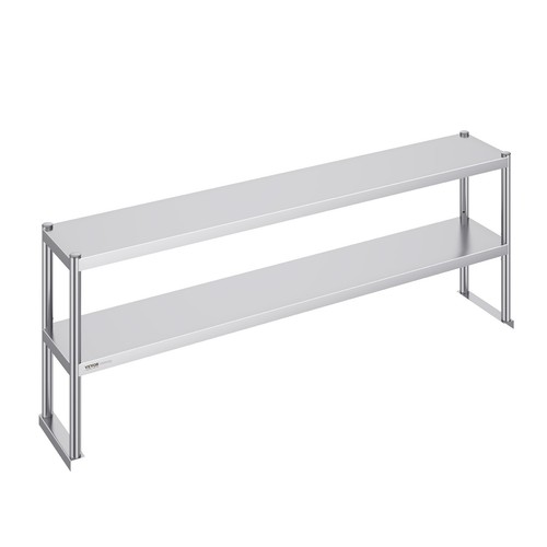 Vevor étagère double inox - Étagère,