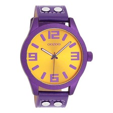 ooZoo Femmes Hommes Montre Basique C1096 Mauve Ø47 MM Violet Bracelet Analogue