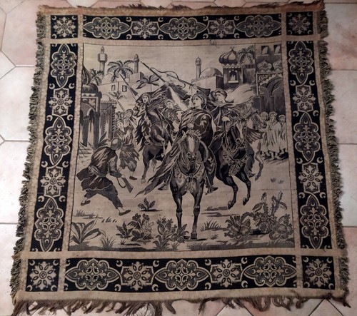 Ancienne tenture tapisserie - tenture,