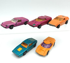 Lot of 5 Vintage Matchbox Superfast Miniature Cars - Rolamatix Lotus...