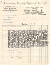 MARC NAU A POITIERS ALL KINDS SANITARY PLUMBING ZINC PLUMBING COVER -