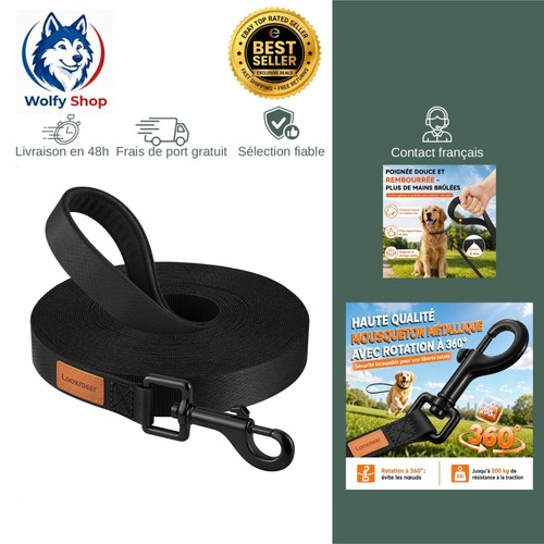 Longe chien dressage 30m - chien, 3-30m