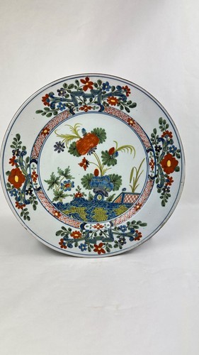 Grand plat faïence de - plat, en