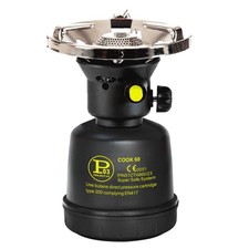 Rechaud à gaz piezo 1300W Coque Acier Réchaud gaz Camping pour cartouche gaz 190