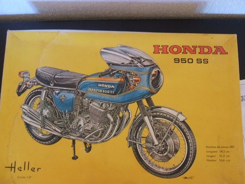 Maquette heller moto honda - moto,