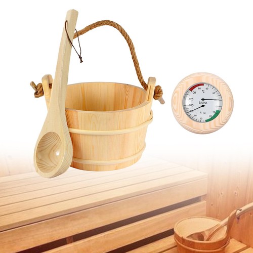 Seau louche sauna pour - et,