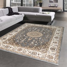 Elégant Tapis d'Orient avec de magnifiques Décorations | OEKO-TEX | en gris
