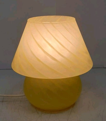Lampe table champignon verre - table,