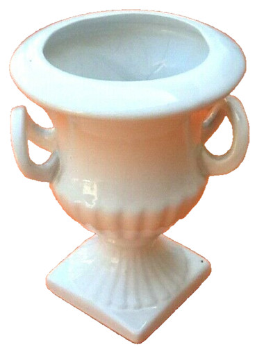 Vase céramique delf blanc - vase,
