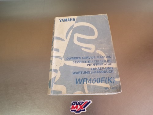 Manuel atelier yamaha wrf400 - d'atelier,