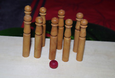 ANTIQUE MINIATURE KEEL SET WITH BALL H 6cm MINT unpacked for photos.